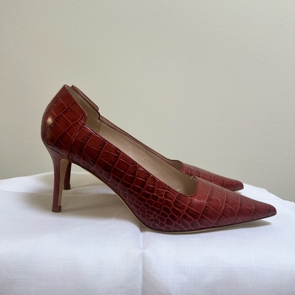 Alligator skin Escada high heels - Picture 3 of 5